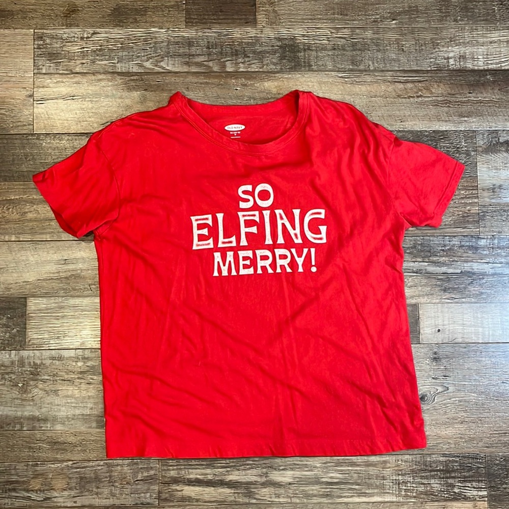 Old Navy Women’s Christmas T-Shirt Size M